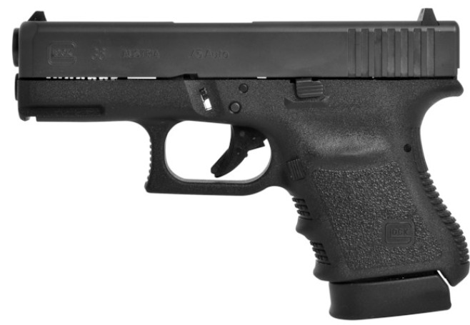 Glock G36 Gen 3 .45 ACP 3.77″ 6 Rd Black